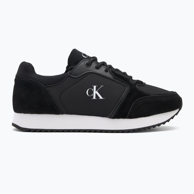 Încălțăminte pentru femei Calvin Klein YW0YW01644 Runner Laceup Sock Mg Nylon Mix black 2
