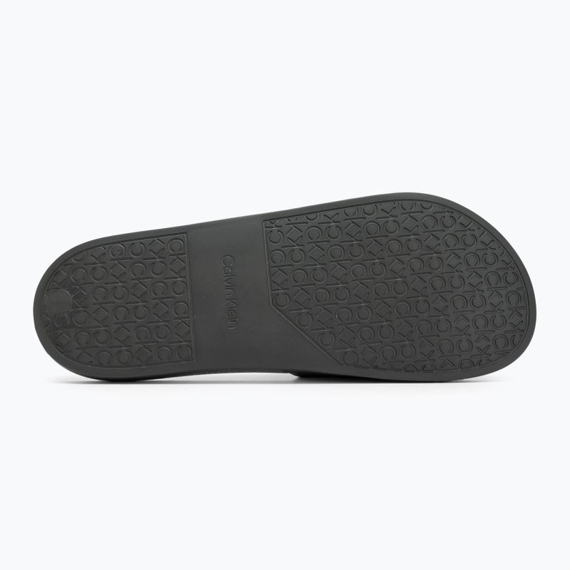 Papuci pentru bărbați Calvin Klein HM0HM00455 Pool Slide Rubber dark olive 4