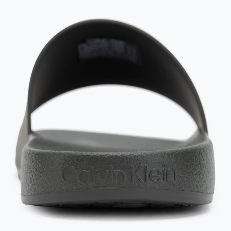 Papuci pentru bărbați Calvin Klein HM0HM00455 Pool Slide Rubber dark olive 6