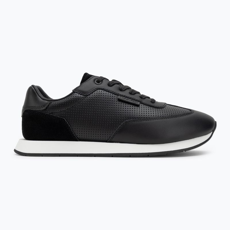 Încălțăminte pentru bărbați Calvin Klein HM0HM01871 Low Prof Runn Laceup Perf Lth Black/Bright White 2