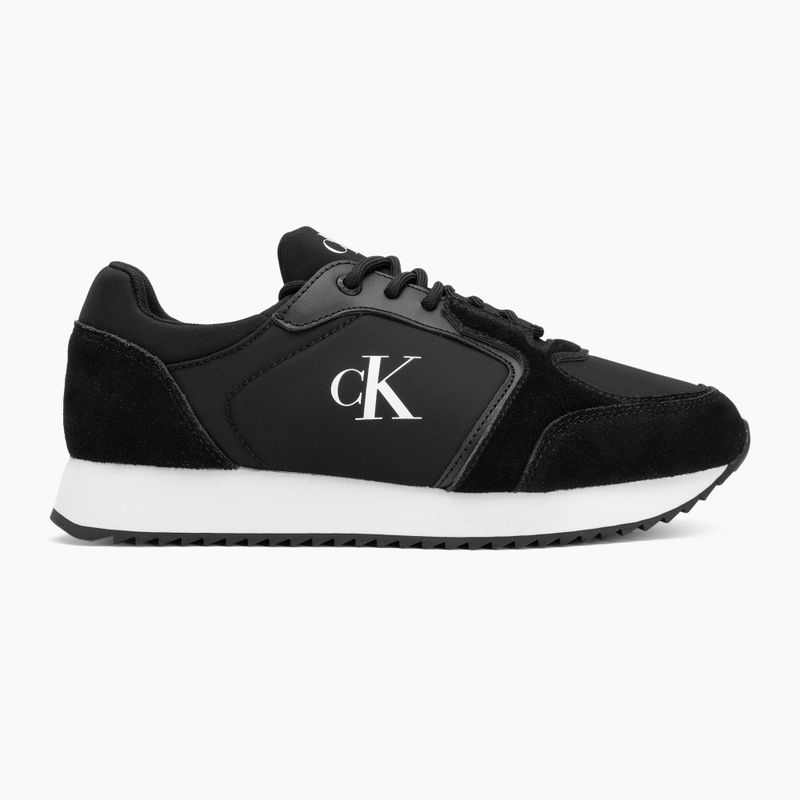 Încălțăminte pentru bărbați Calvin Klein YM0YM01326 Retro Runner Sock Lace Up Ny-Su Calvin Navy/Bright White/Gum 2