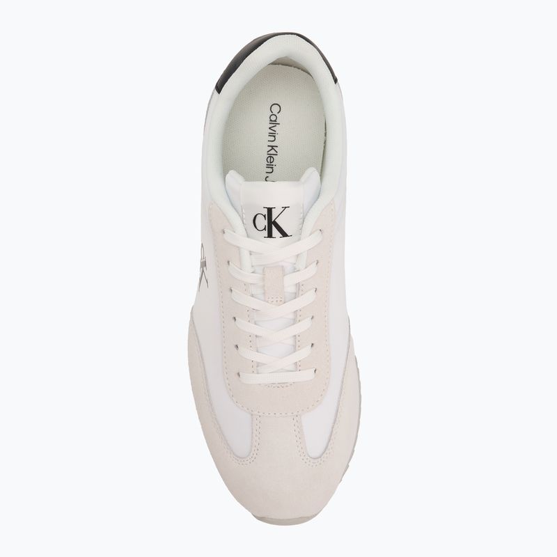 Încălțăminte pentru bărbați Calvin Klein YM0YM01325 Retro Runner Lace Up Ny-Su Bright White/Black 5