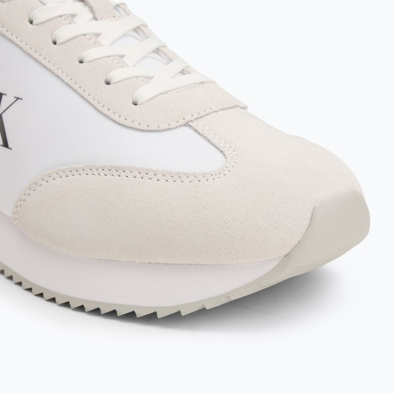 Încălțăminte pentru bărbați Calvin Klein YM0YM01325 Retro Runner Lace Up Ny-Su Bright White/Black 7
