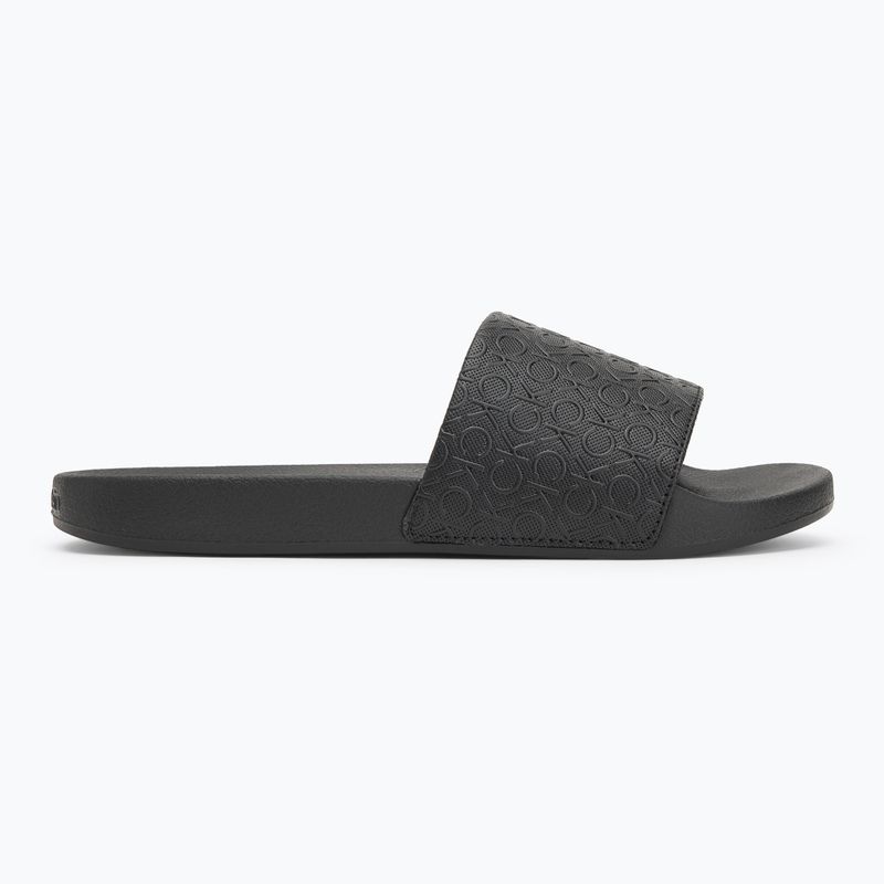 Papuci pentru femei Calvin Klein HW0HW02541 Pool Slide Mono Ck Black 2