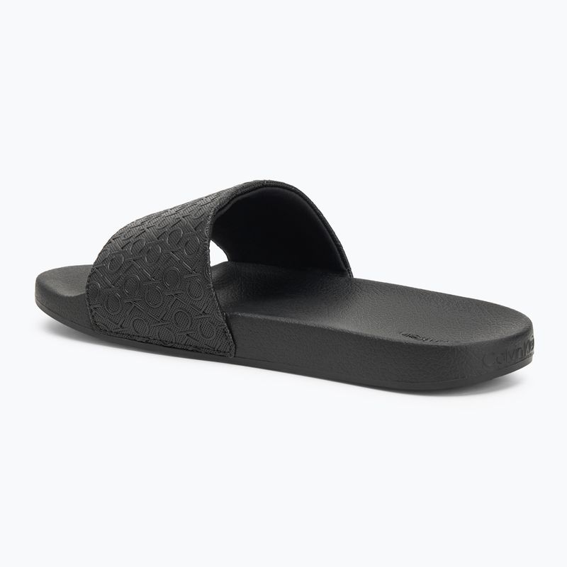 Papuci pentru femei Calvin Klein HW0HW02541 Pool Slide Mono Ck Black 3