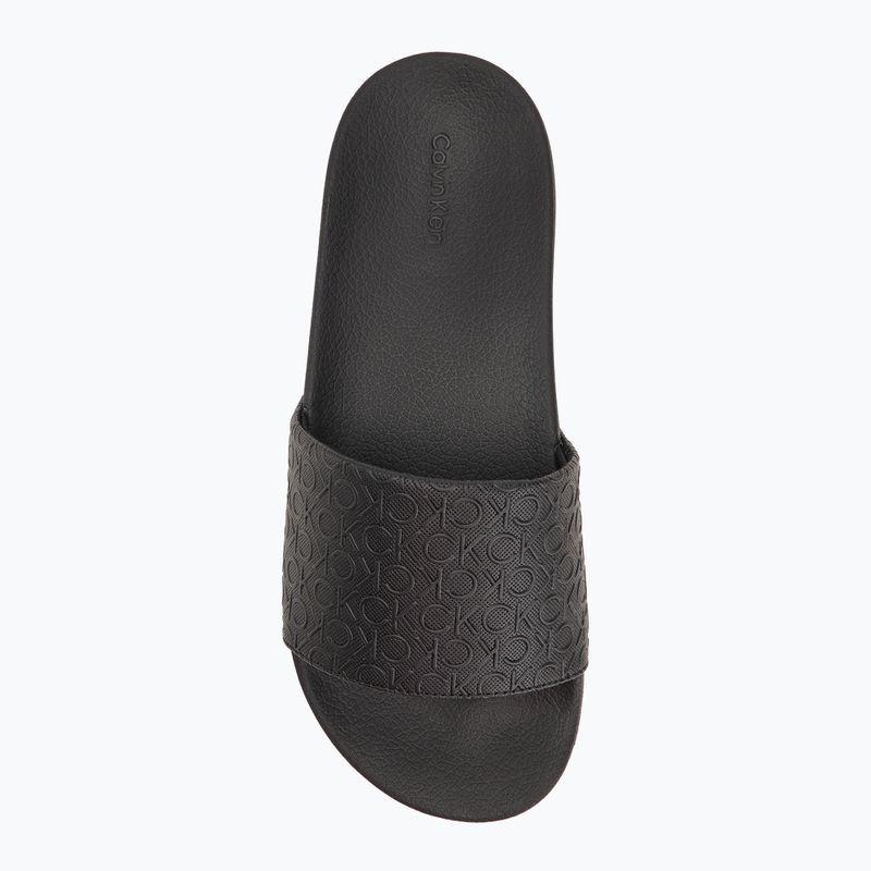 Papuci pentru femei Calvin Klein HW0HW02541 Pool Slide Mono Ck Black 5
