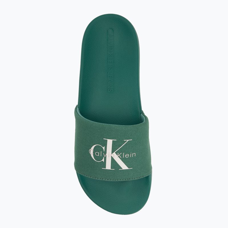 Papuci pentru bărbați Calvin Klein YM0YM01367 Monologo CV Wild Green 5