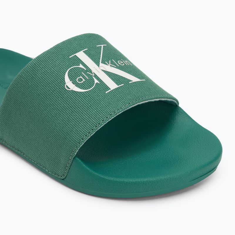 Papuci pentru bărbați Calvin Klein YM0YM01367 Monologo CV Wild Green 7