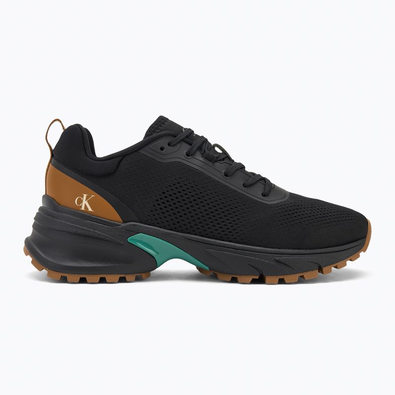 Încălțăminte pentru bărbați Calvin Klein YM0YM01284 Hike Runner Tech Knit Ck Black/Grain Brown/Wild Green 2