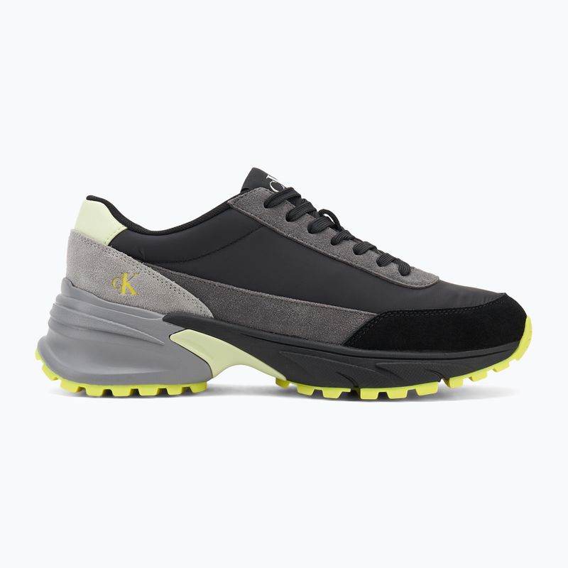 Încălțăminte pentru bărbați Calvin Klein YM0YM01292 Hike Runner Casual Ny-Su Ck Black/Granite Grey/Wild Lime 2