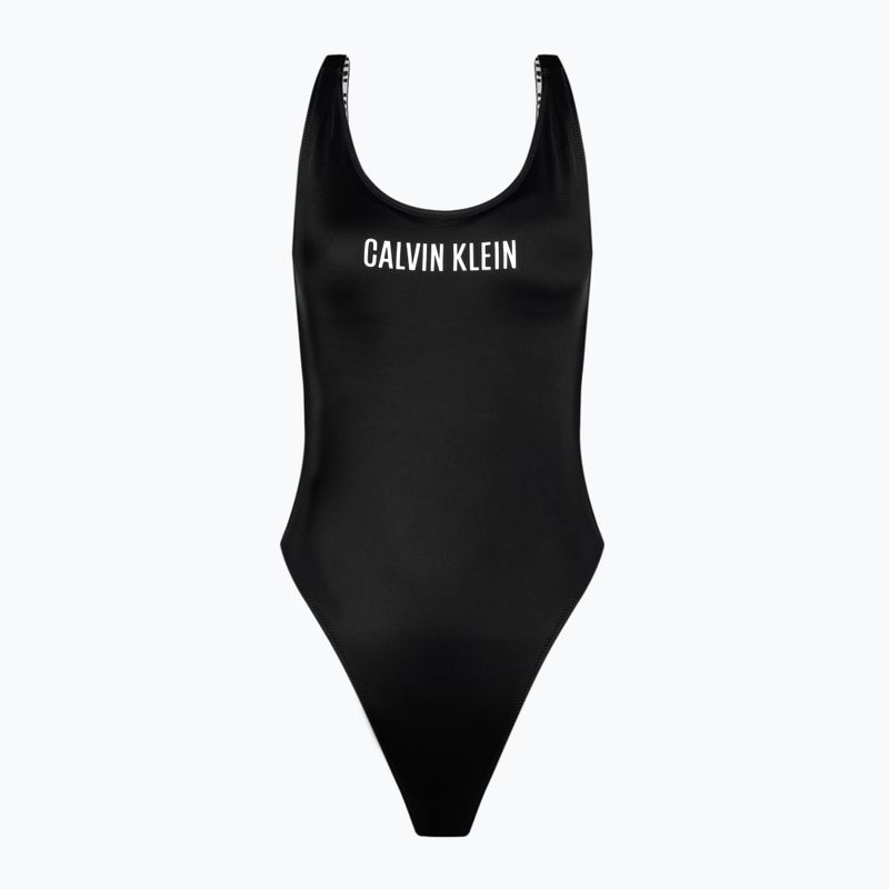 Costum de baie Calvin Klein Scoop Back One Piece pentru femei, negru