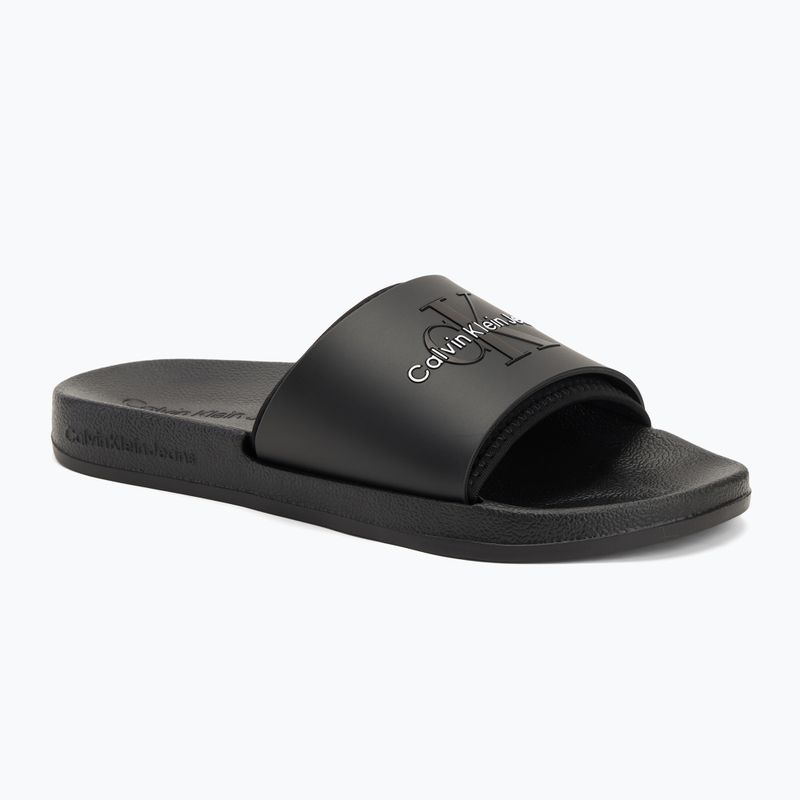 Papuci pentru bărbați Calvin Klein YM0YM00361 Slide Rubber Neoprene Monologo black