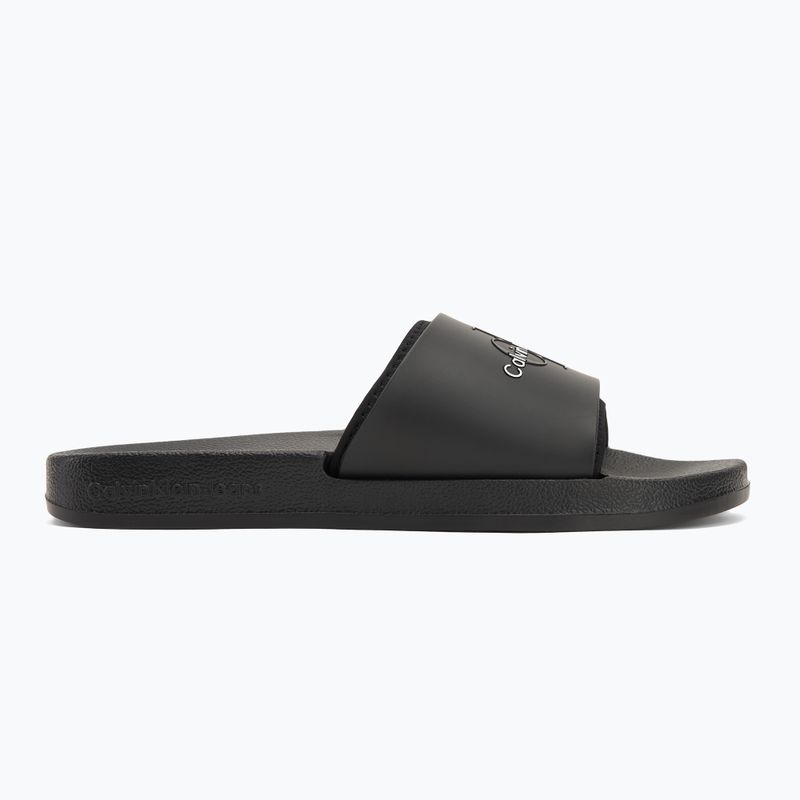 Papuci pentru bărbați Calvin Klein YM0YM00361 Slide Rubber Neoprene Monologo black 2