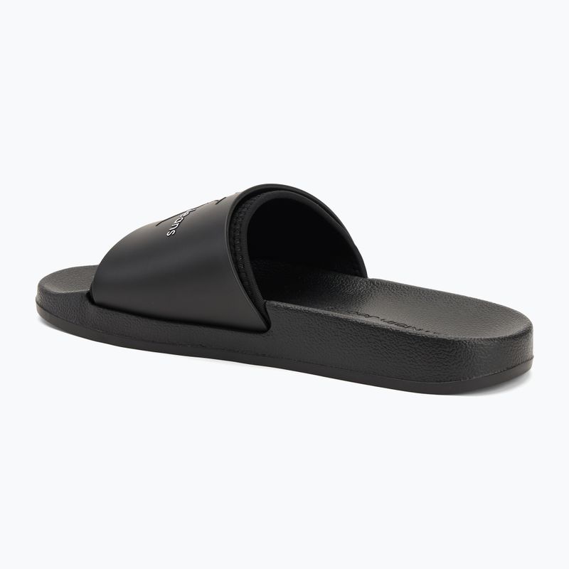 Papuci pentru bărbați Calvin Klein YM0YM00361 Slide Rubber Neoprene Monologo black 3