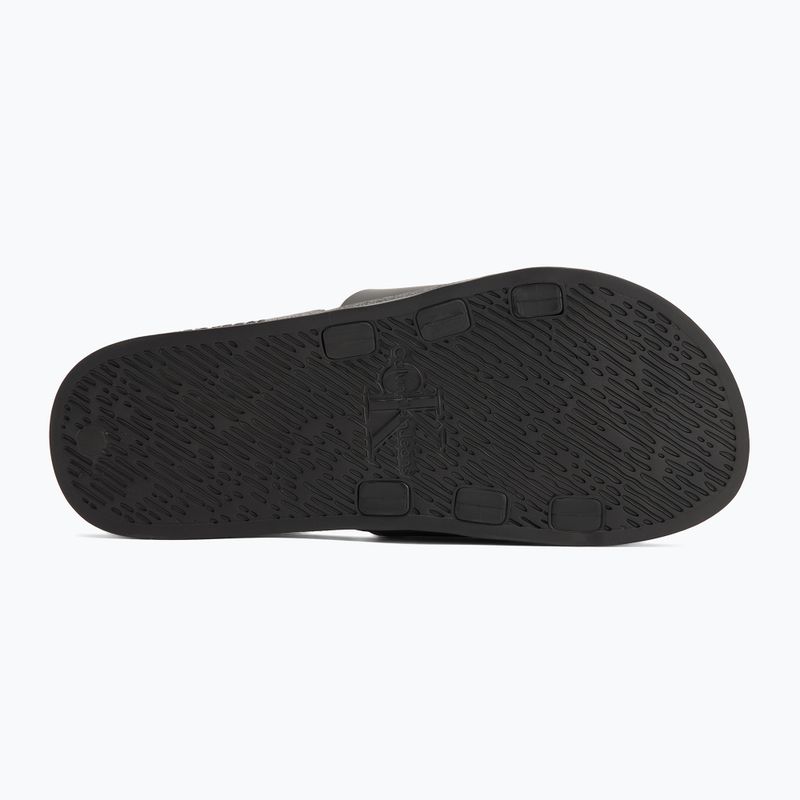 Papuci pentru bărbați Calvin Klein YM0YM00361 Slide Rubber Neoprene Monologo black 4