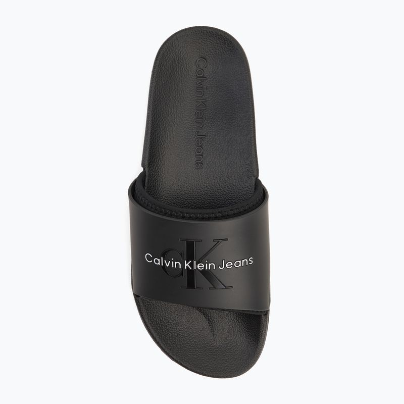 Papuci pentru bărbați Calvin Klein YM0YM00361 Slide Rubber Neoprene Monologo black 5