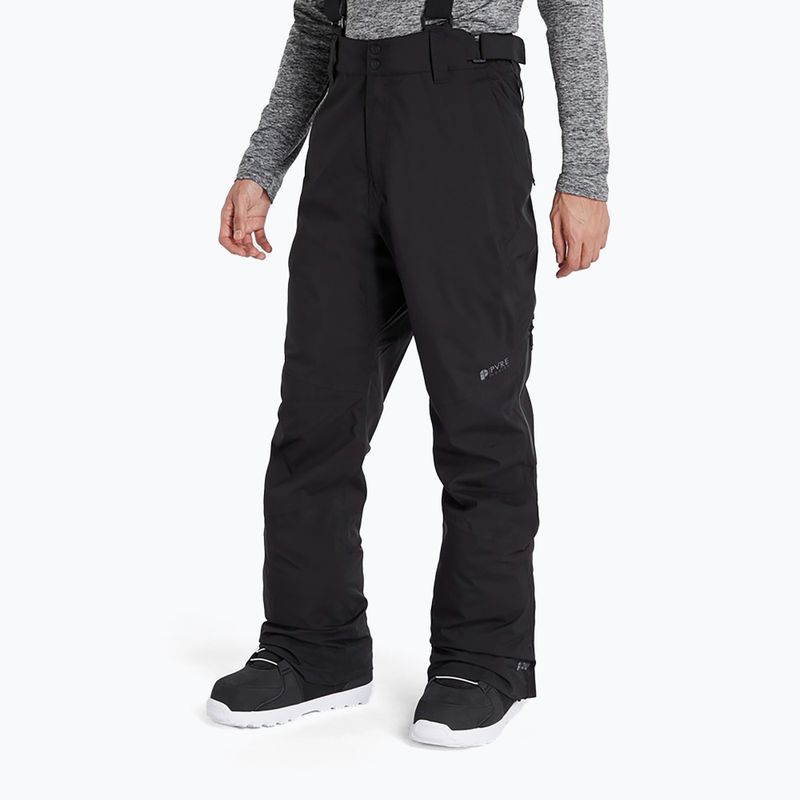 Pantaloni de schi Protest Miikka pentru bărbați, negru adevărat