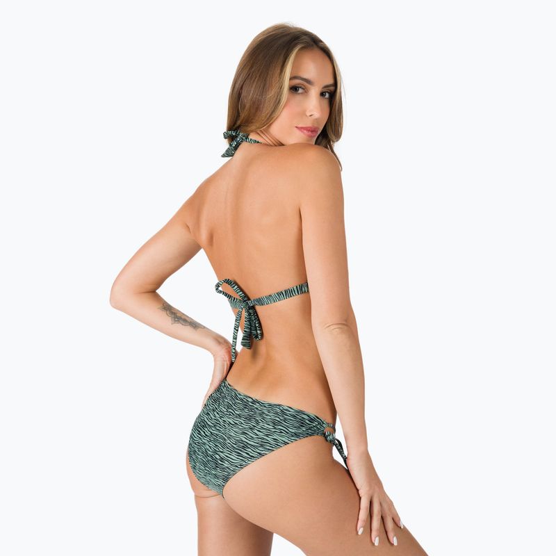 Costum de baie pentru femei Protest Prtadmirer Halter C-Cup Bikini Costum de baie verde/negru P7616321 3