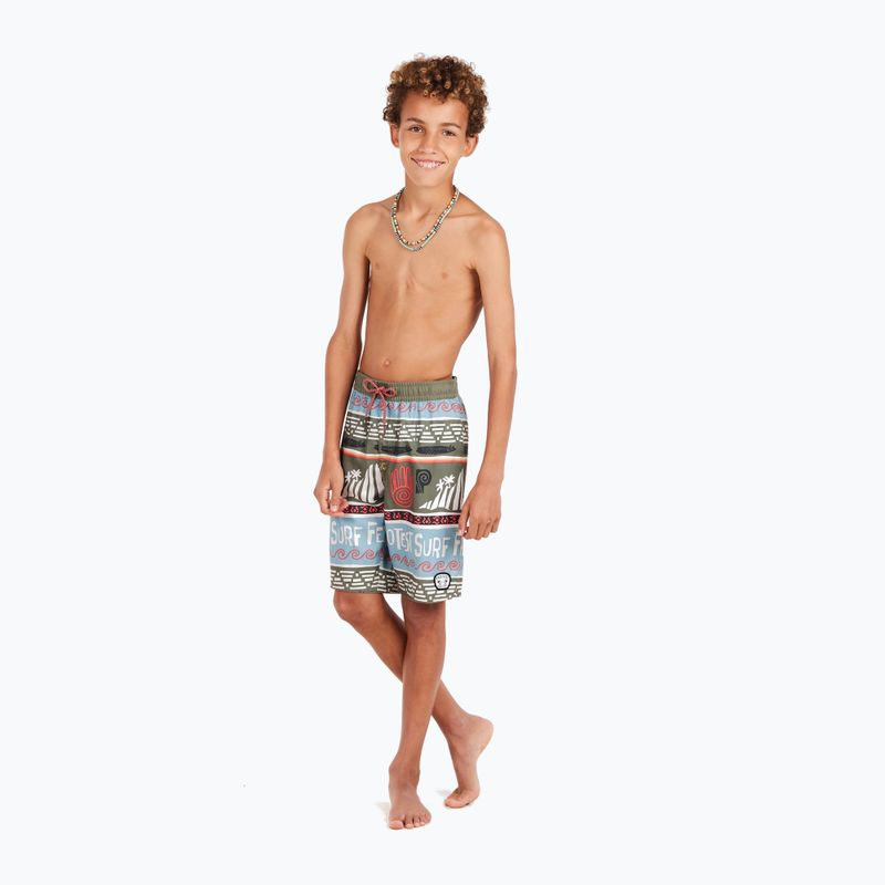 Pantaloni scurți de baie pentru copii Protest Prtcinema artichoke green