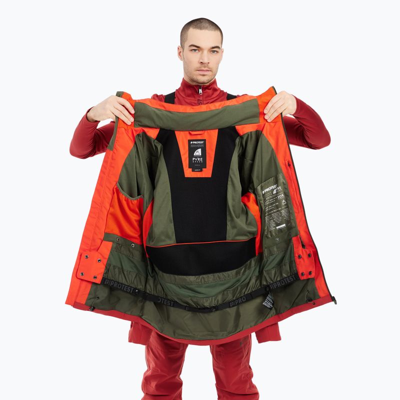 Geacă de snowboard pentru bărbați Protest Prtbakie burnt orange 6