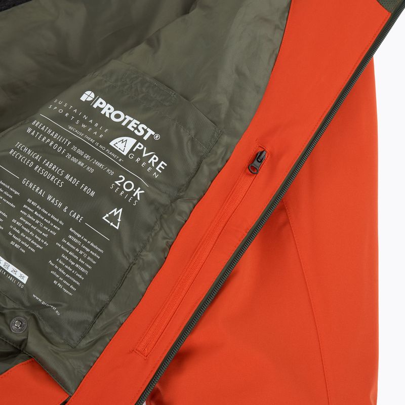 Geacă de snowboard pentru bărbați Protest Prttimothy burnt orange 6