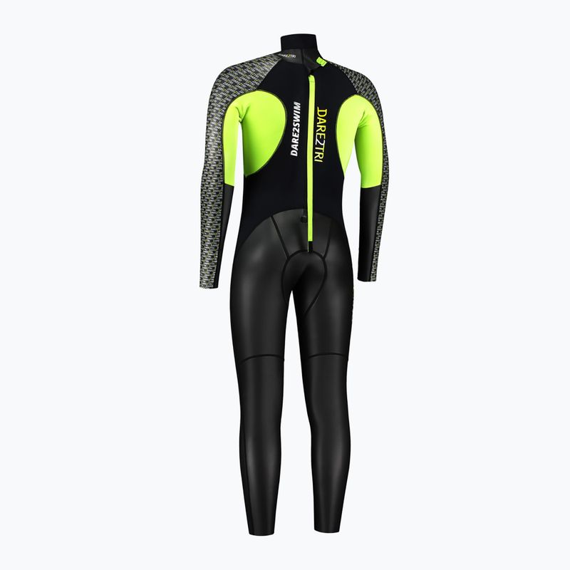 Costum de neopren pentru bărbați Dare2Tri Dare2Swim 2.0 triatlon negru 21012M 2