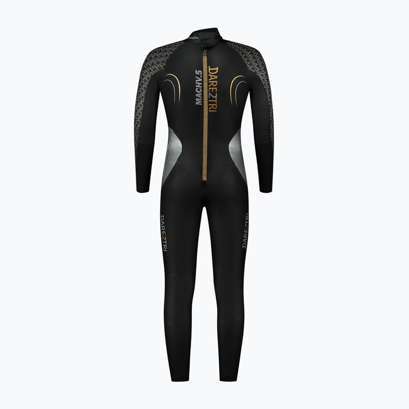 Costum de triathlon pentru bărbați Dare2Tri MACH5 0.5 mm czarna 2