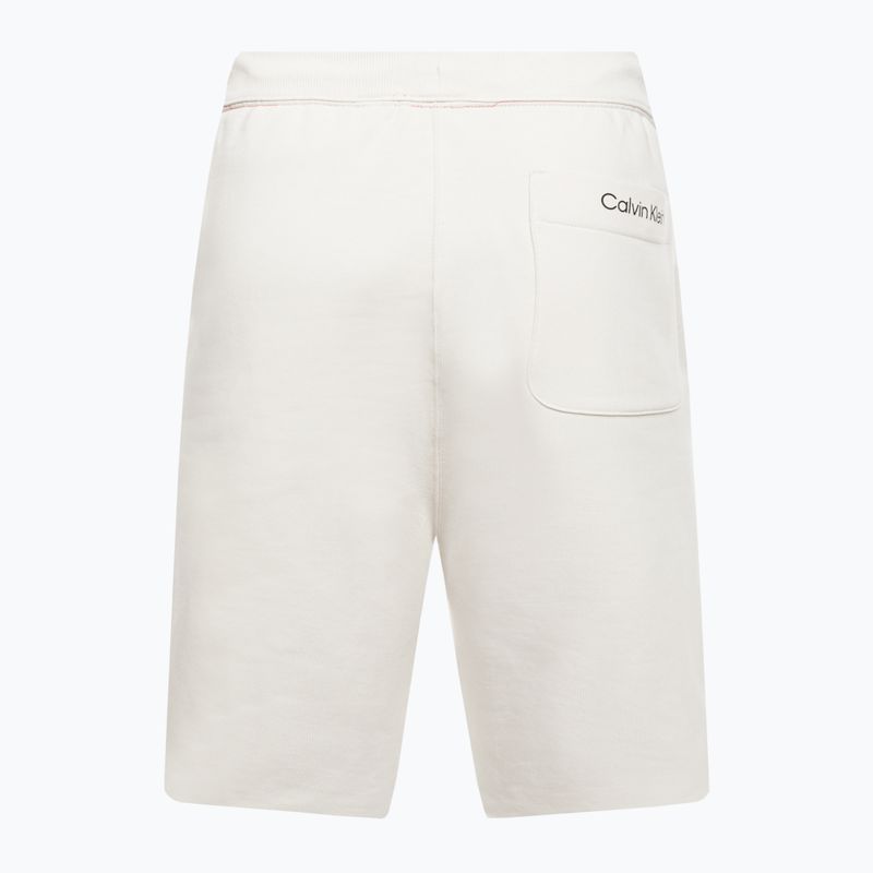 Pantaloni scurți de antrenament pentru bărbați Calvin Klein 7" Knit 67U chalk pentru bărbați 6