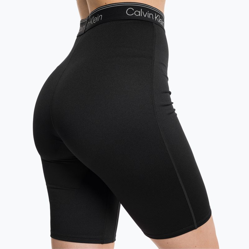 Calvin Klein Knit BAE pantaloni scurți de antrenament pentru femei negru