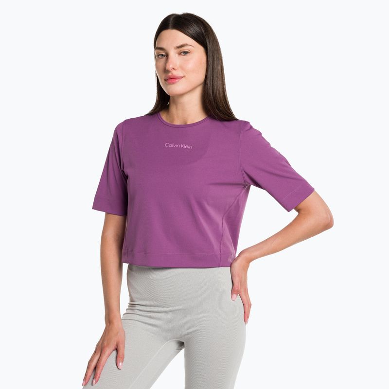 Tricou Calvin Klein Knit ametist pentru femei