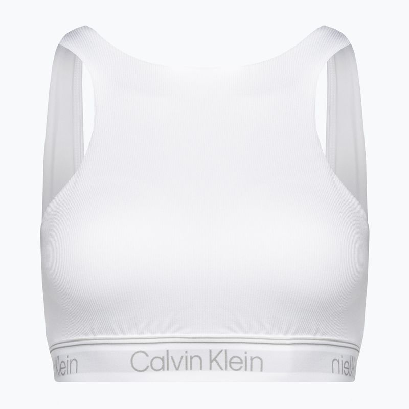 Sutien de fitness Calvin Klein Medium Support YAF alb strălucitor 5