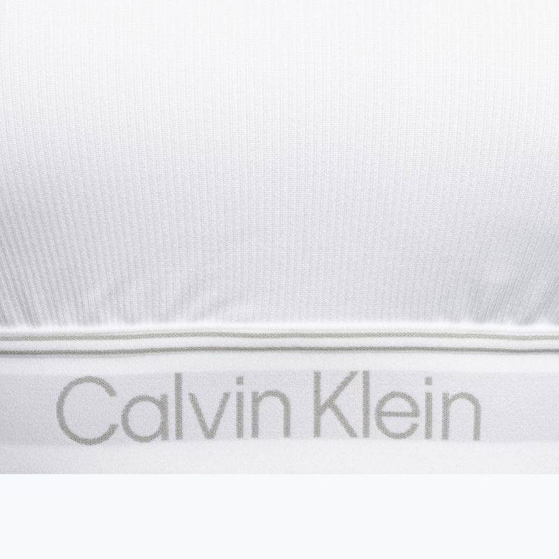 Sutien de fitness Calvin Klein Medium Support YAF alb strălucitor 7