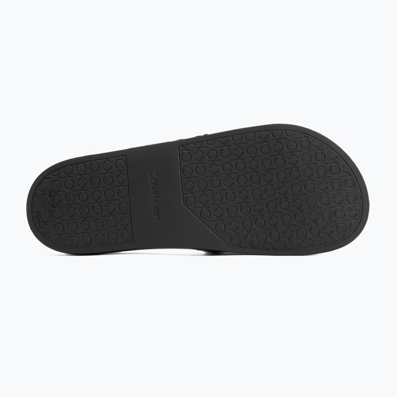 Papuci pentru bărbați Calvin Klein HM0HM00981 Pool Slide Rubber black 4