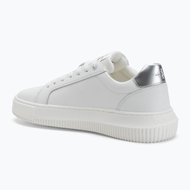 Încălțăminte pentru femei  Calvin Klein YW0YW01224 Cupsole Mono Lth Wn white/silver 3