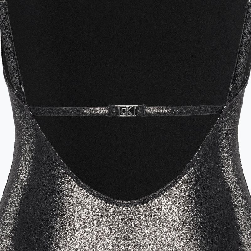 Costum de baie Calvin Klein Scoop Back One Piece pentru femei, negru 3