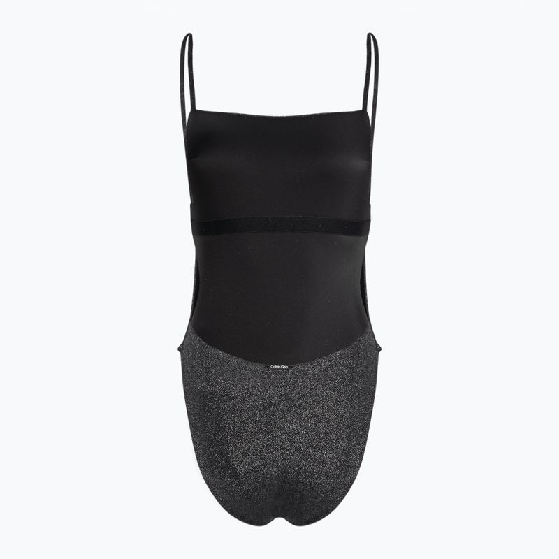 Costum de baie o singură piesă pentru femei Calvin Klein One Piece Square Neckline negru 2