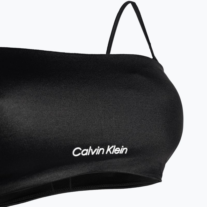Calvin Klein Bandeau-Rp costum de baie top negru 3