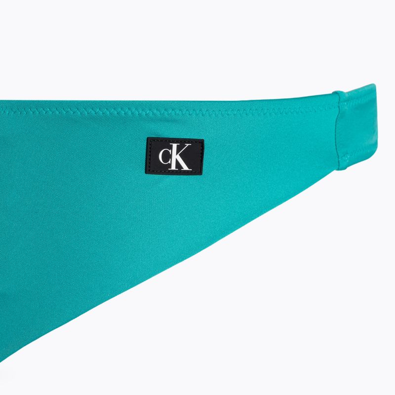 Partea de jos a costumului de baie Calvin Klein Brazilian blue ocean