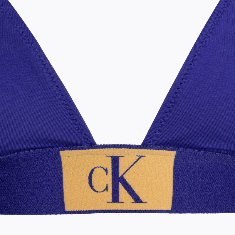 Partea de sus a costumului de baie Calvin Klein Fixed Triangle-RP midnight lagoon 3