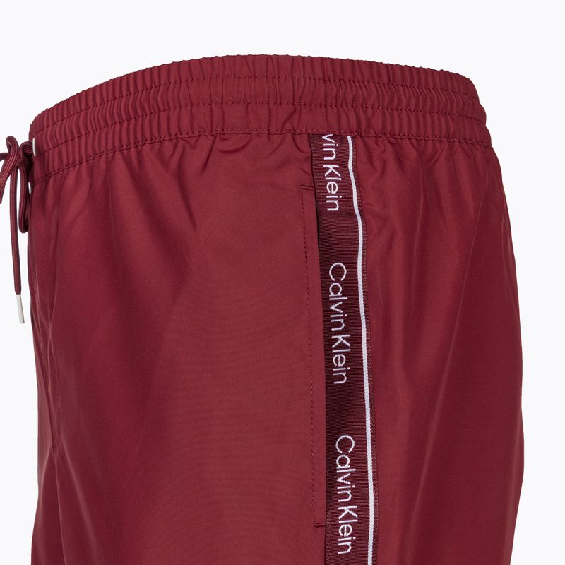 Pantaloni scurți de baie pentru bărbați Calvin Klein Medium Drawstring cordovan 3