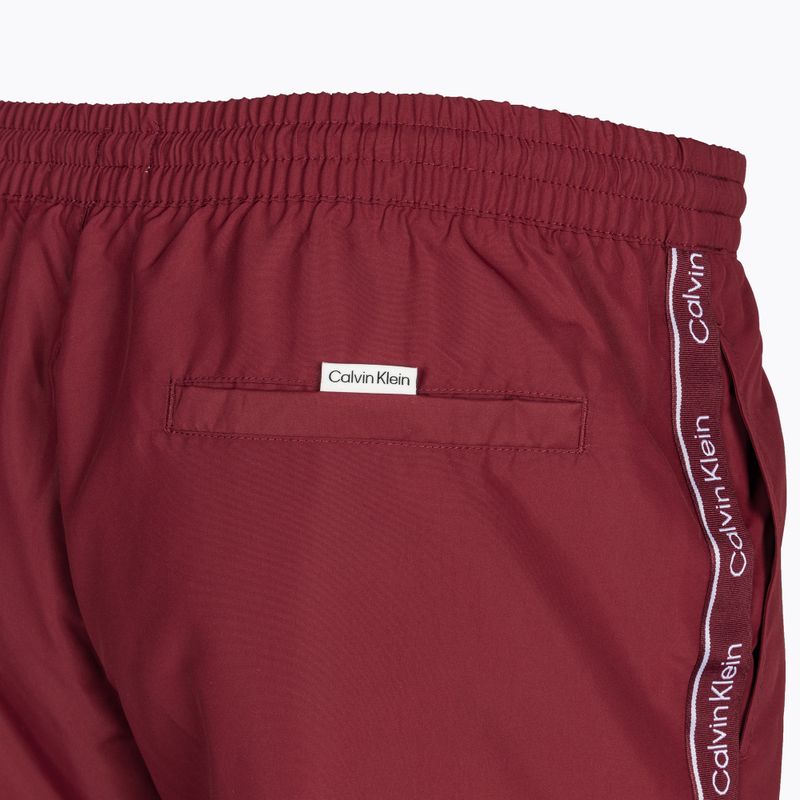 Pantaloni scurți de baie pentru bărbați Calvin Klein Medium Drawstring cordovan 4