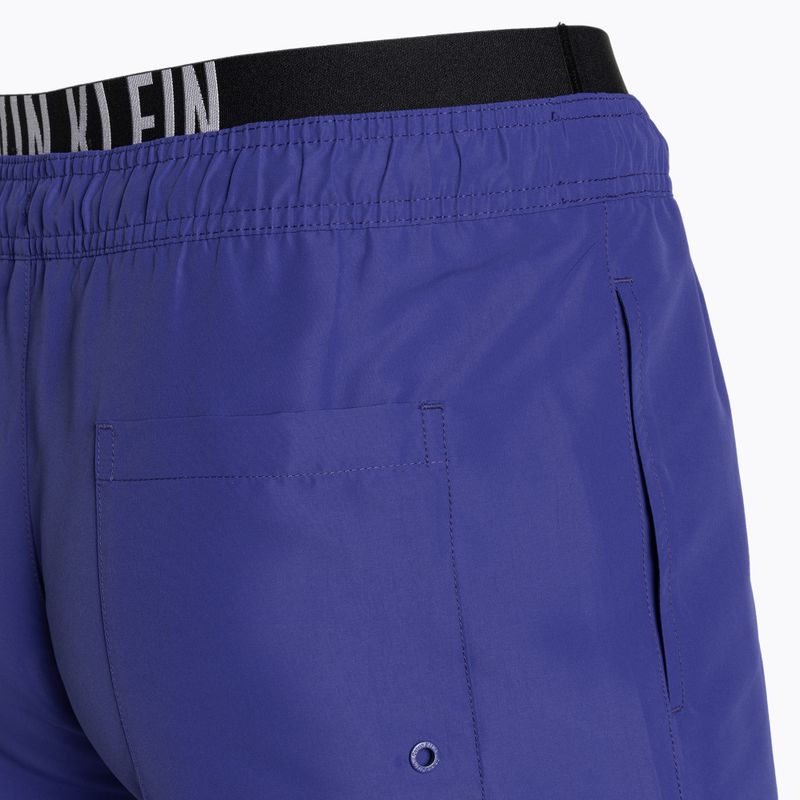 Pantaloni scurți de baie pentru bărbați Calvin Klein Medium Double WB midnight lagoon 5