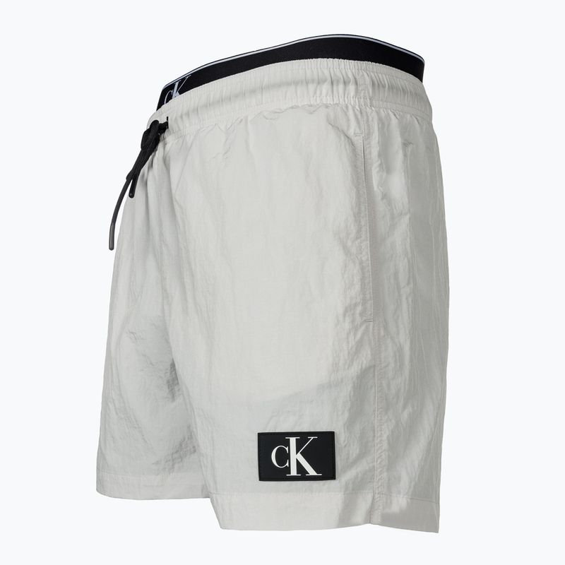 Pantaloni scurți de baie pentru bărbați Calvin Klein Medium Double WB nimbus cloud 3
