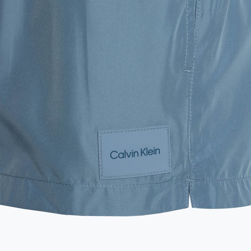 Pantaloni scurți de baie pentru bărbați Calvin Klein Short Double Waistband muted cerulean 3