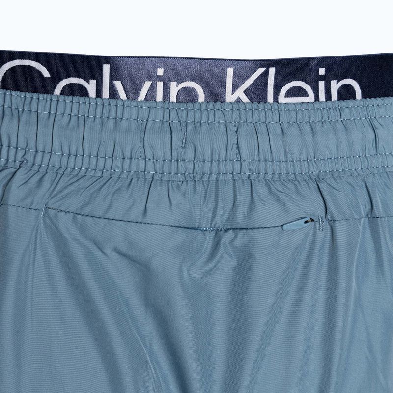 Pantaloni scurți de baie pentru bărbați Calvin Klein Short Double Waistband muted cerulean 4