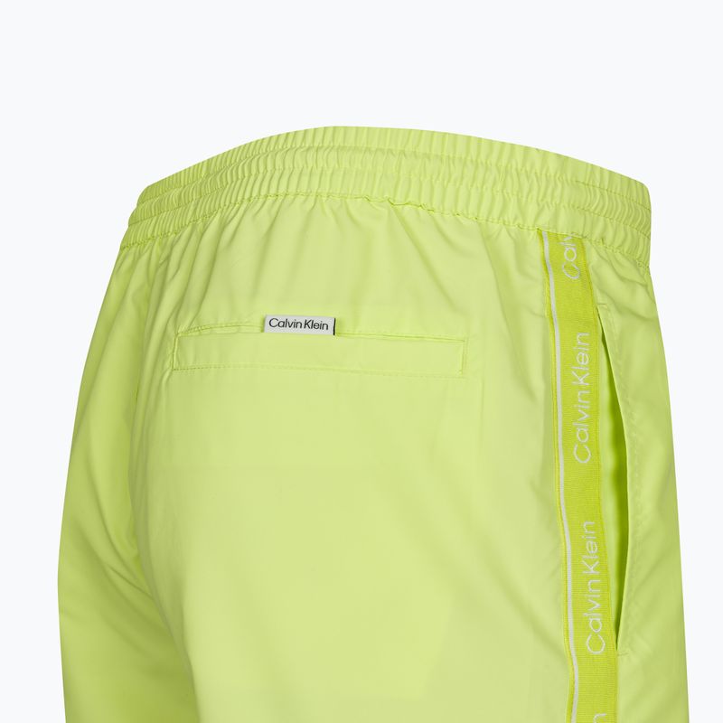 Pantaloni scurți de baie pentru bărbați Calvin Klein Medium Drawstring sunny lime 4