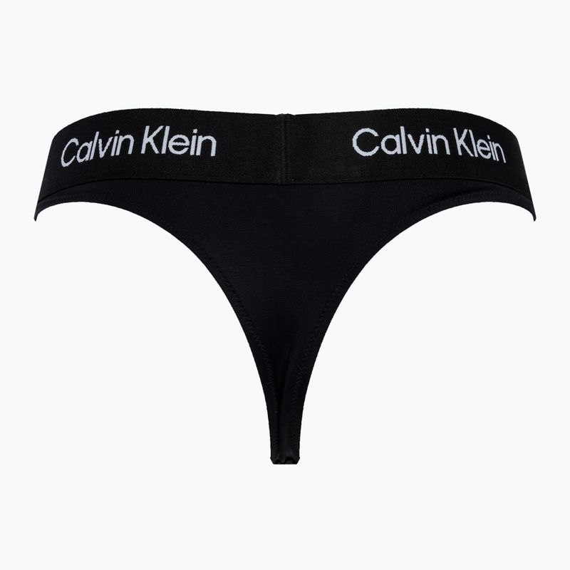 Partea de jos a costumului de baie Calvin Klein Thong black 2