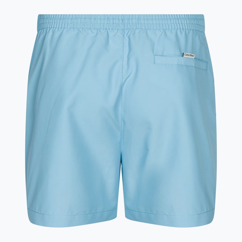 Pantaloni scurți de baie pentru bărbați Calvin Klein Medium Drawstring pleasant blue 2