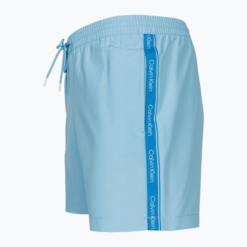 Pantaloni scurți de baie pentru bărbați Calvin Klein Medium Drawstring pleasant blue 3