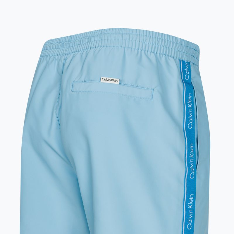 Pantaloni scurți de baie pentru bărbați Calvin Klein Medium Drawstring pleasant blue 4